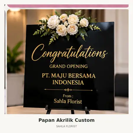 Papan Bunga Akrilik Morowali Utara